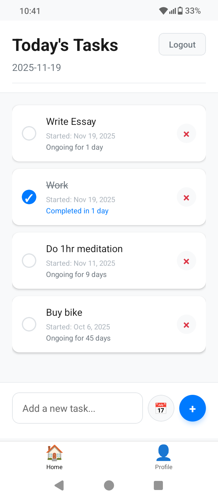 AllTask Mobile App Screenshot
